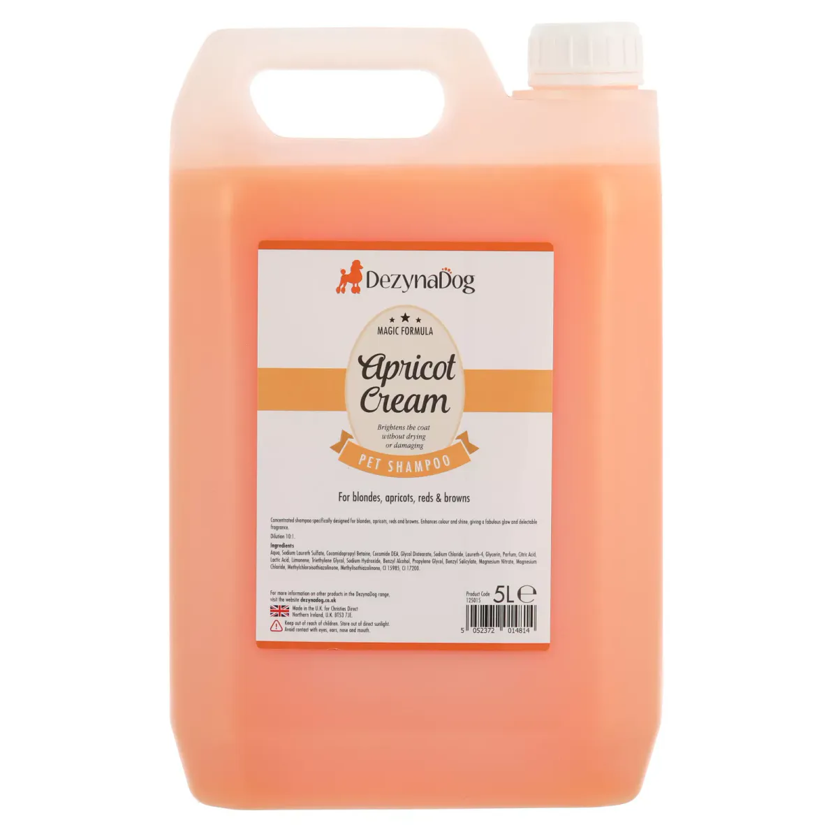  Apricot Red Coat Colour Enhance Shampoo 5L, Dezynadog 