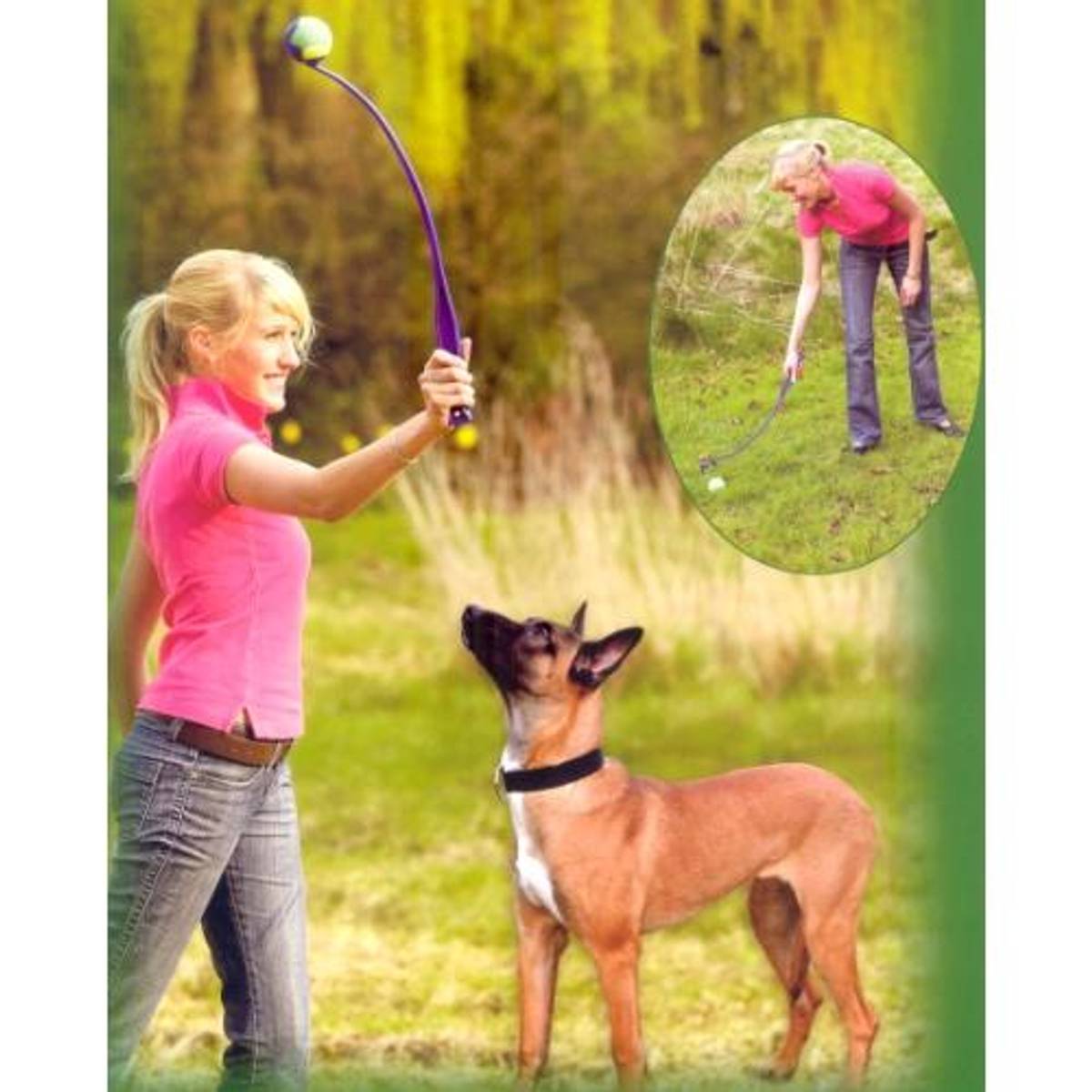 Dog launcher with ball, Ibanez