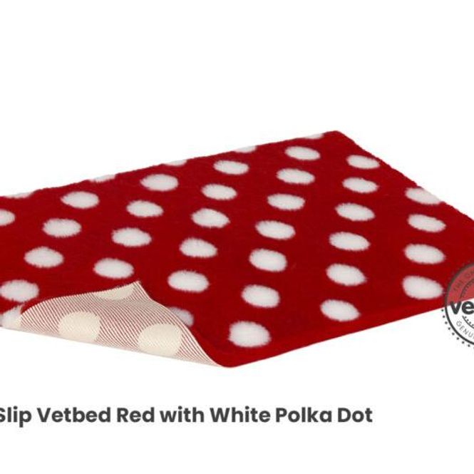 Hovedbilde Vetbed NonSlip, (51X75cm), Red With White Polka ...